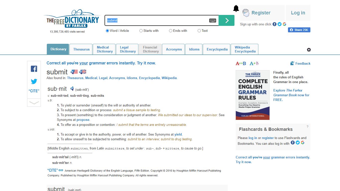 Submit - definition of submit by The Free Dictionary